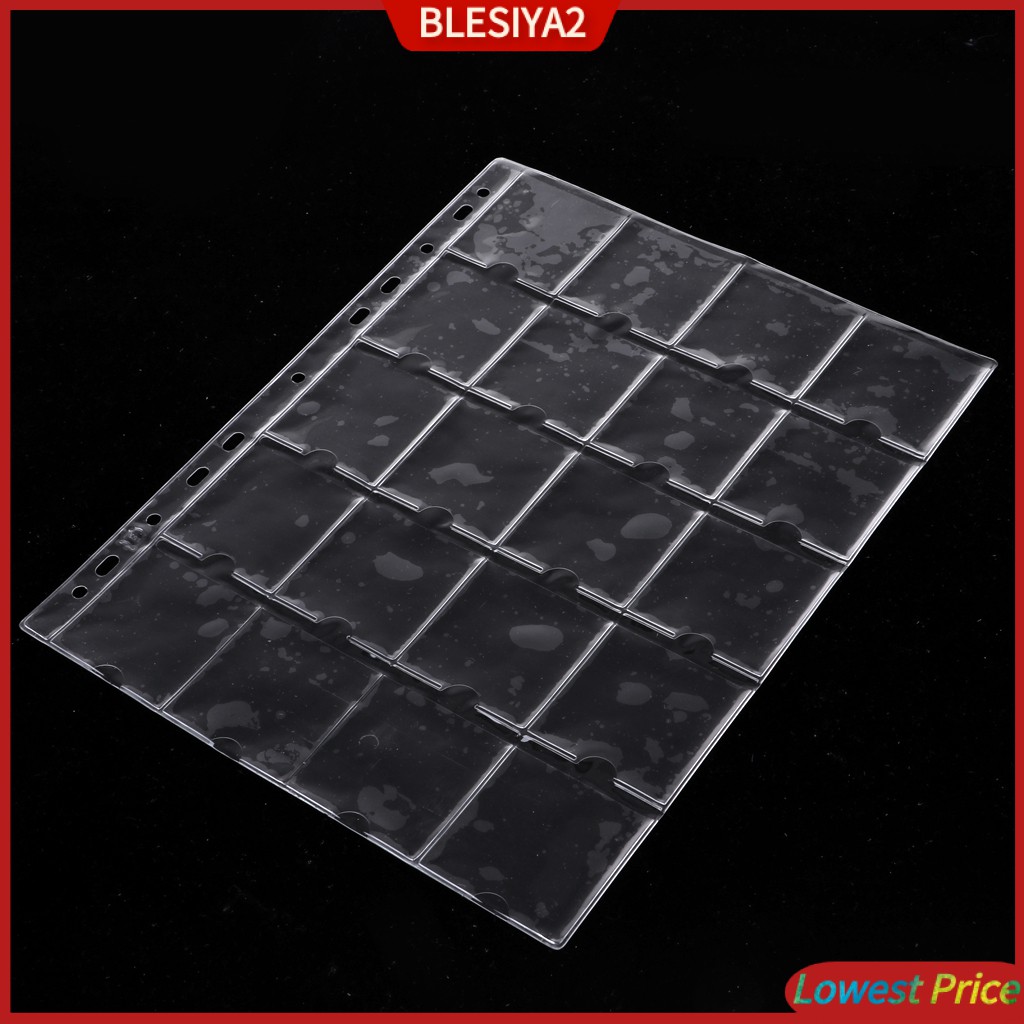 [BLESIYA2] 10 Pages Coin Pocket Collection Holder Clear Album Sleeves Coin Capsules