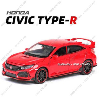 Xe Mô Hình Kim Loại Tỉ Lệ 1:32 - Honda Civic Type R - Đỏ - 9882.3