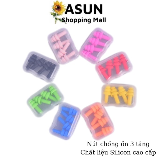 Nút Bịt Tai Xiudou Chống Nước, Ngăn Tiếng Ồn, Bảo Vệ Đôi Tai Êm Ái (giao màu ngẫu nhiên) VC