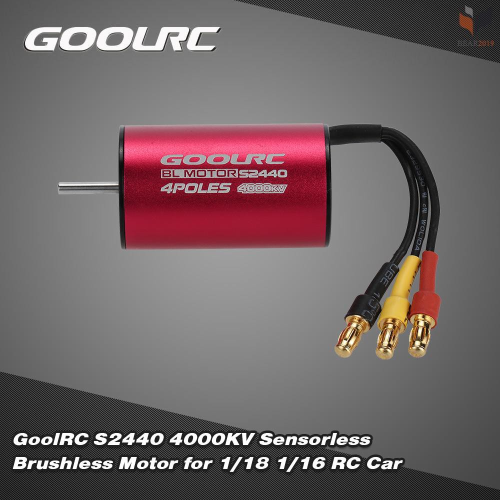 Động cơ không chổi than không cảm biến s440 4000kv chuyên dụng cho xe điều khiển 1/18