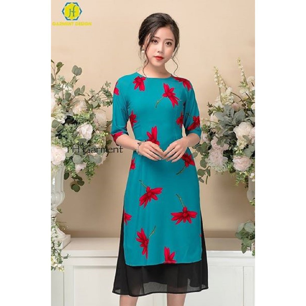 ÁO DÀI HOA CÁCH TÂN NỮ ĐẸP_ ÁO DÀI CÁCH TÂN THIẾT KẾ | BigBuy360 - bigbuy360.vn