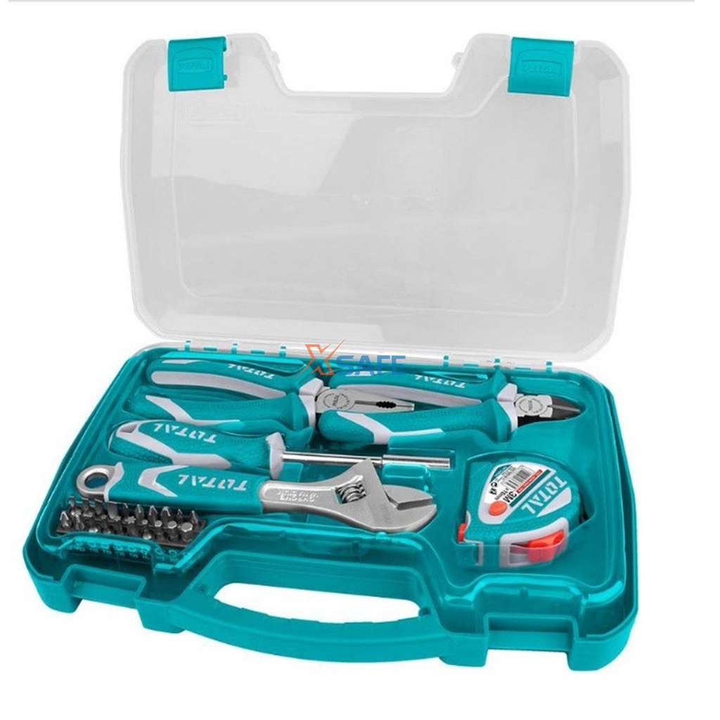Bộ dụng cụ cầm tay 25 chi tiết TOTAL THKTHP90256 mạ chrome chắc chắn, chịu lực, chịu nhiệt tốt - chính hãng