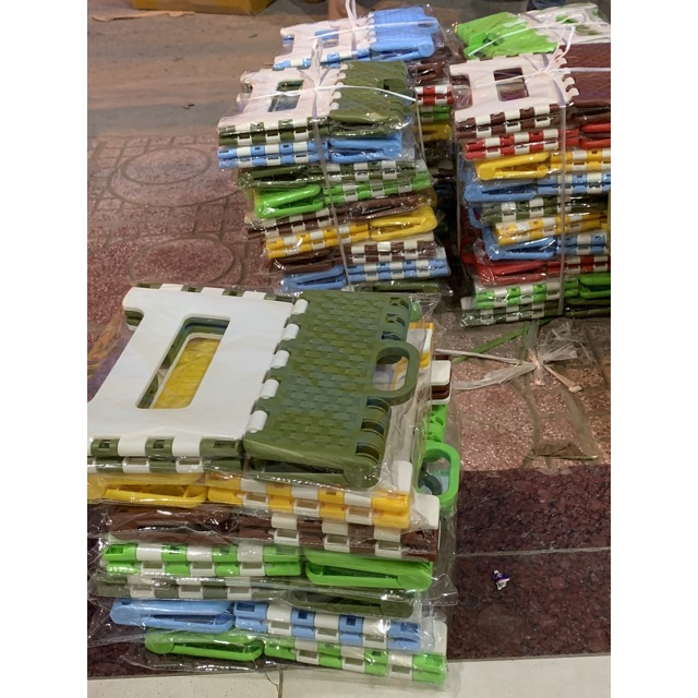 Ghế xếp bé xinh yêu chắc chắn tiện ích - chính hãng nhựa Song Long Plastic nhựa nguyên sinh an toàn tuyệt đối | BigBuy360 - bigbuy360.vn