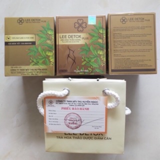 Combo 2 hôp Viên uống giảm cân Lee detox plus