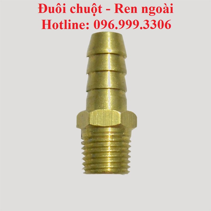 Nối đuôi chuột ra ren ngoài đồng thau, búp đồng ren ngoài đầy đủ kích cỡ giá sỉ