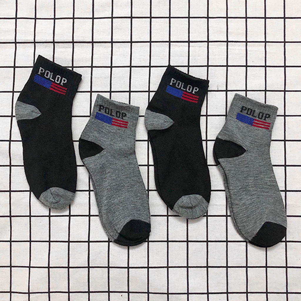Combo 10 đôi tất, vớ nam cổ cao cotton co dãn chống hôi chân thấm mồ hôi thoáng mát