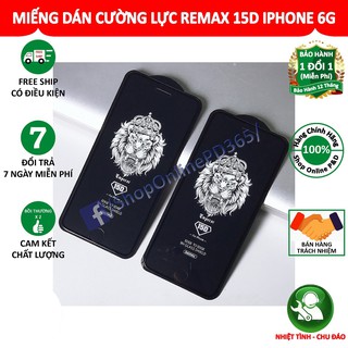 MIẾNG DÁN CƯỜNG LỰC REMAX 15D IPHONE 6S/6G - MÀU ĐEN