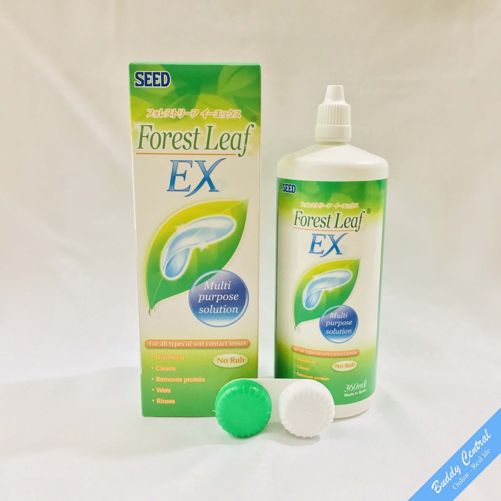 Combo 2 Nước ngâm rửa lens kính áp tròng SEED Forest Leaf EX 360ml