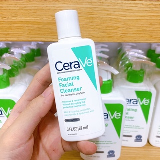 Gel rửa mặt Cerave Foaming Facial Cleanser / 87mL