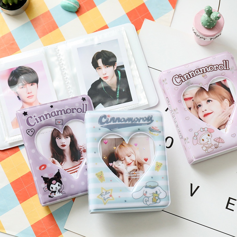 Sổ Đựng Thẻ Ảnh Lomo Hình Nhân Vật Hoạt Hình Cinnamoroll Mini