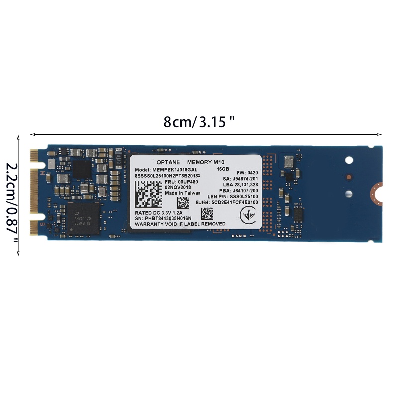 Ổ cứng SSD M10 16G M.2 tăng tốc bộ nhớ đệm laptop dành cho Intel