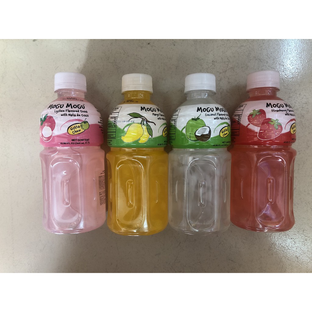 Nước uống Mogu Mogu thạch dừa 320ml 4 vị