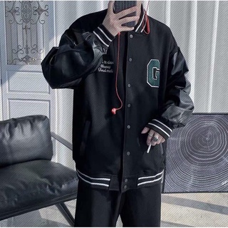 [FREE SHIP] Áo Bomber Chữ G Xanh Phong Cách Cá Tính Unisex Kèm Ảnh Thật Cận Chất Bơ Store