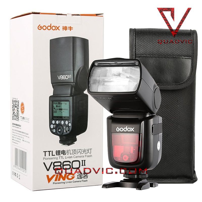 Đèn Flash Godox V860II TTL HSS 1/8000s For Nikon/ Canon/ Sony/ Fujjifilm V860 ii N00437 QUADVIC.COM