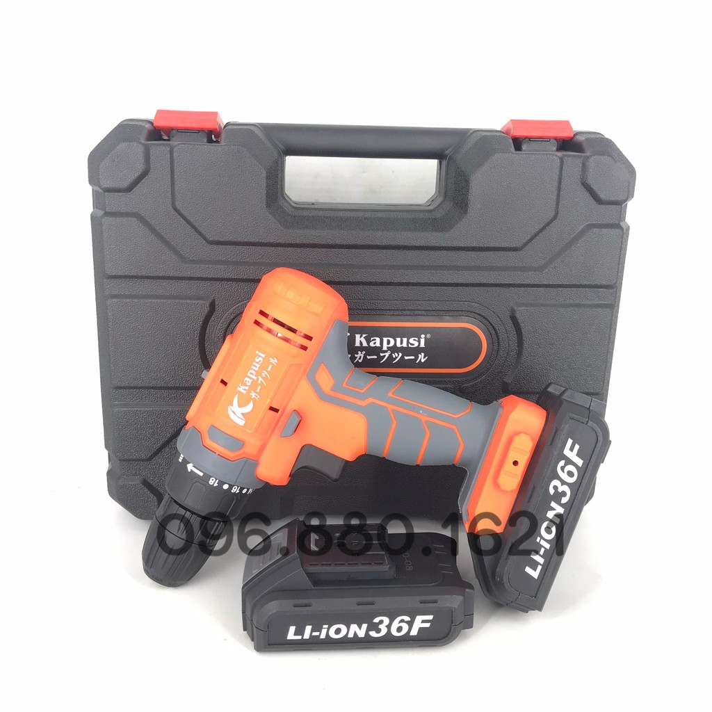 Máy khoan pin Kapusi 2 pin 2 tốc độ 36F KHÔNG PIN