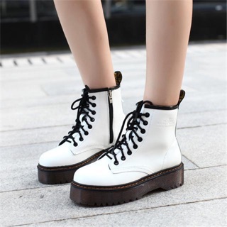 (CÓ SẴN- Video, Ảnh thật) Giày Basic Boot Ulzzang Cao Cấp đế 5p sườn khoá zip