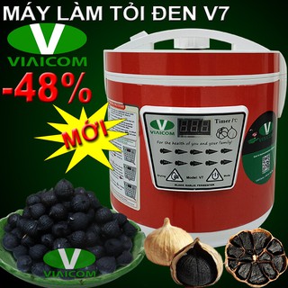[FREE SHIP toàn quốc ] Máy làm tỏi đen Nhật Bản VIAICOM V7 Đỏ,4 tầng làm tỏi,dòng tuỳ chỉnh,tặng túi tỏi đen 200g