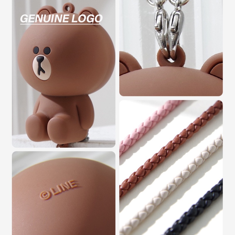 Line friends Dây Treo Trang Trí Gương Chiếu Hậu Xe Hơi Dễ Thương Xinh Xắn