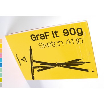[ TÂM TÂM ]-Sổ vẽ chì GRAF IT Sketch pad Clairefontaine 90gsm 80 sheets-