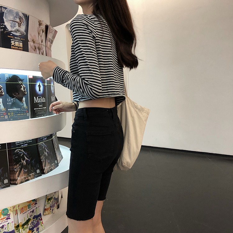 QUẦN JEAN NGỐ GIÃN LỬNG NỮ LAI TUA MÀU ĐEN CAO CẤP UTI ĐỦ SIZE , THOÁNG MÁT, FORM ÔM TÔN DÁNG, SIÊU QUYẾN RŨ