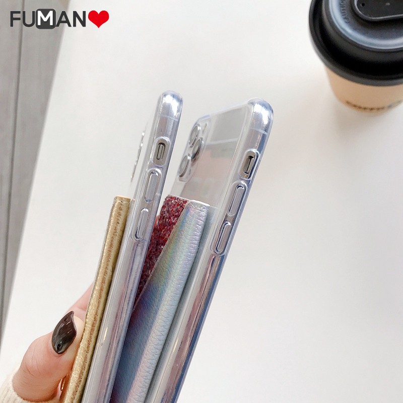 Ốp Lưng Trong Suốt Có Ngăn Đựng Thẻ Tiện Dụng Cho Oppo F11 Pro F9 F7 Find X2 Pro R19 A9 A9X