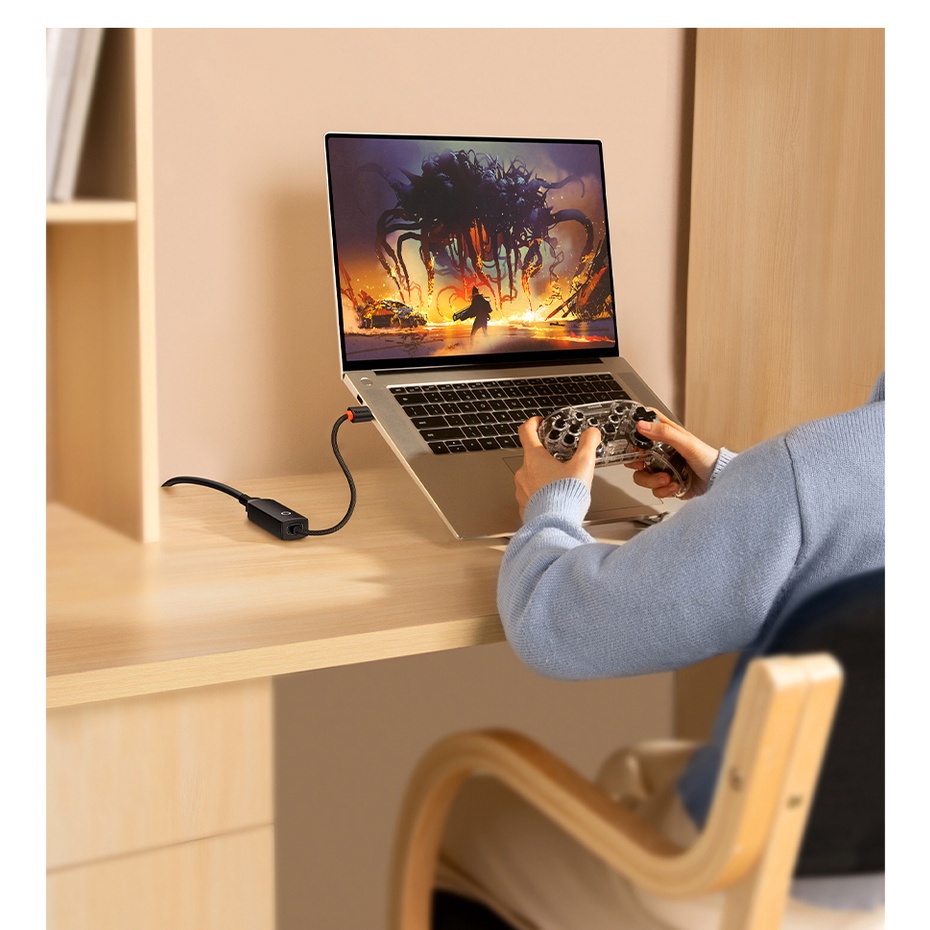 BASEUS Đầu Chuyển Đổi USB 3.0 Type C Sang RJ45 LAN 1000 / 100Mbps USB C RJ45 Chuyên Dụng Cho Máy Tính / Laptop