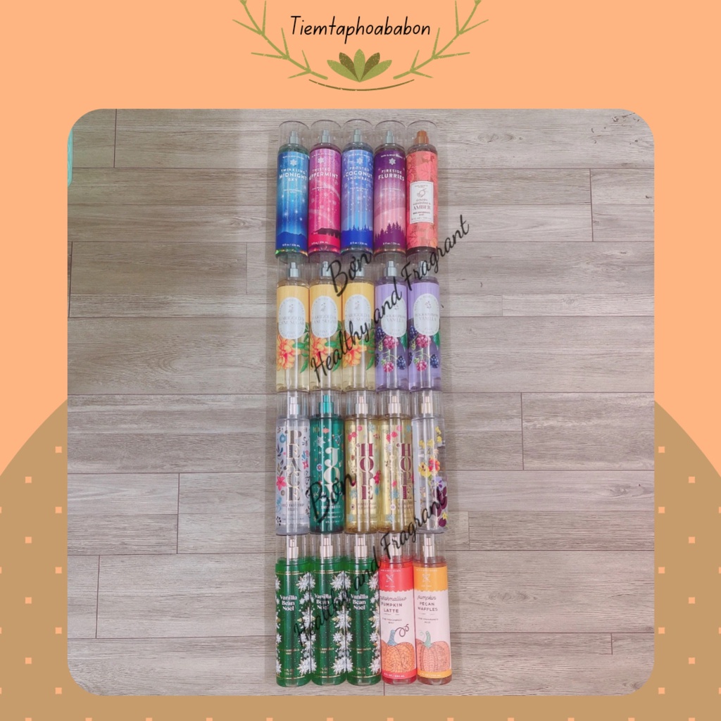 /BILL US-PART XII/Xịt thơm toàn thân 🍊(body mist) 🍊Bath&Body Works 🍊 nhiều mùi 🍊