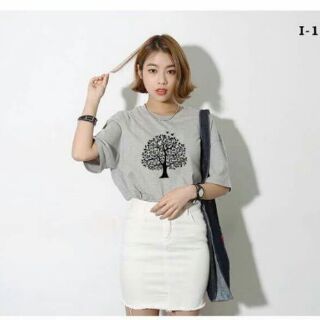 Set 5 áo xẻ tà tay lửng