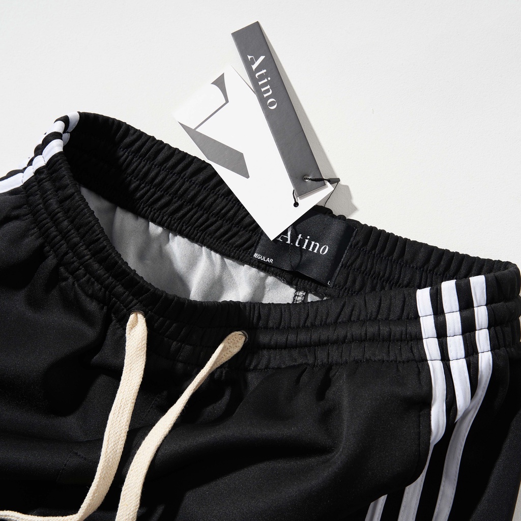 Quần Thể Thao Nam, Quần Jorger Nam 3 Sọc Lửng Đầu Gối - QTT06