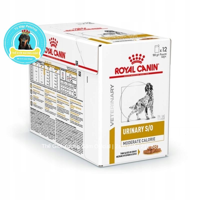 [HSD2022/2023] ROYAL CANIN URINARY S/O PATE HỖ TRỢ TAN SỎI CHO CHÓ