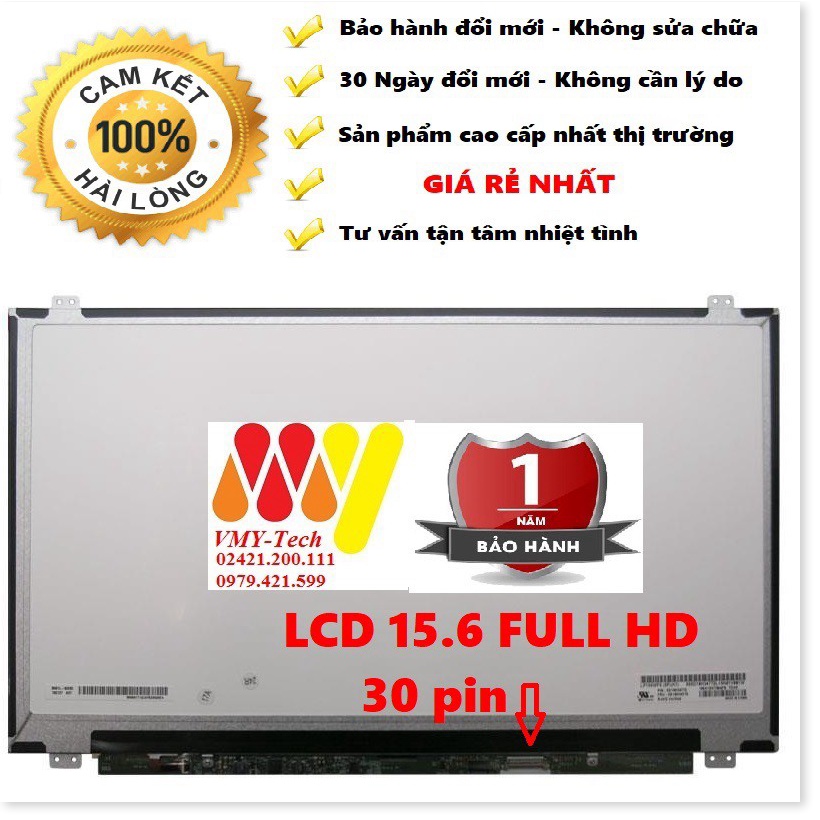 █ Màn hình Laptop DELL Inspiron 7559 FULL HD 1920x1080 Thay màn LCD LED █