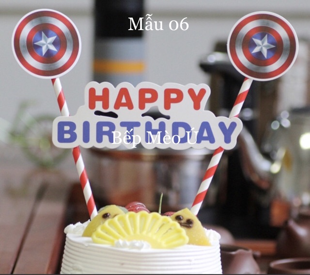 Que cắm trang trí bánh kem nhiều mẫu