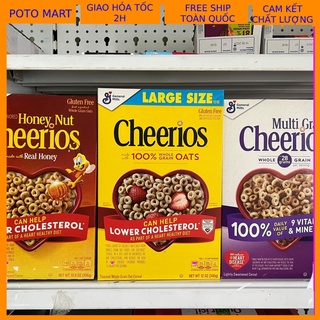 Ngũ cốc ăn sáng cheerios 252g, multi grain 340g, honeynut 306g