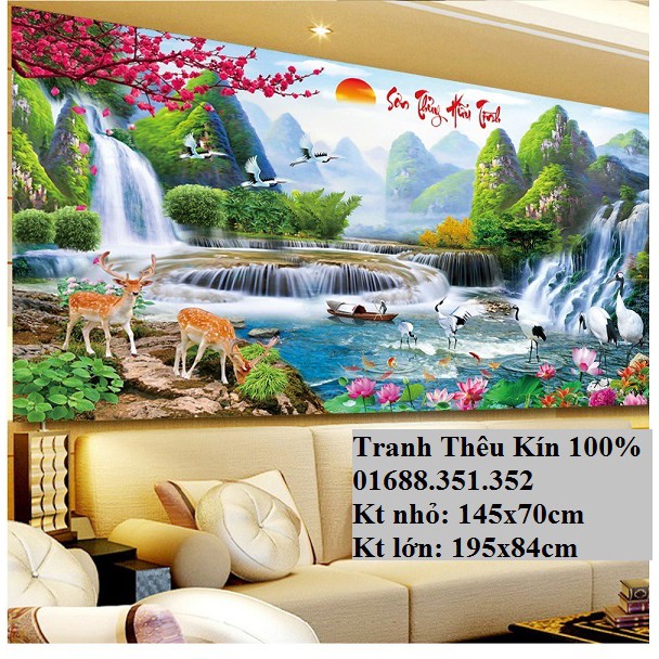 Tranh thêu chữ thập Phong cảnh MN0003 | Shopee Việt Nam