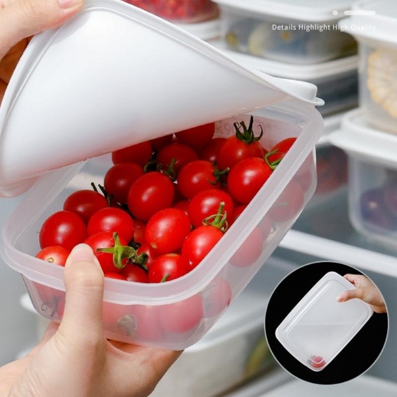 Hộp đựng thực phẩm bằng nhựa nắp dẻo Fitin Pack màu trắng 300ml, 600ml, 900ml, 1350ml, 2200ml hàng nội địa Nhật AD19