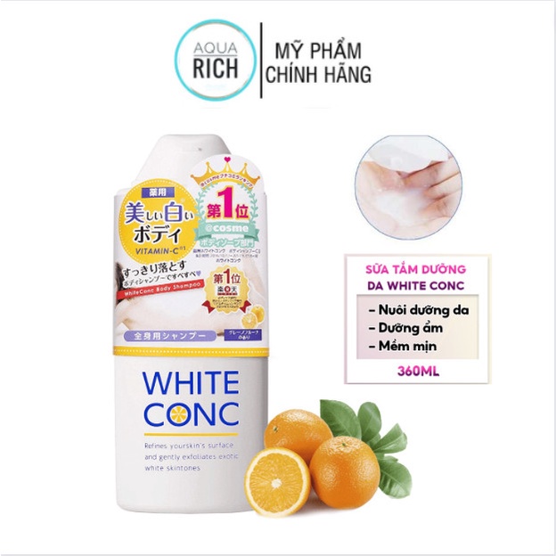 Sữa Tắm Trắng Da White Conc Nhật - 360ml