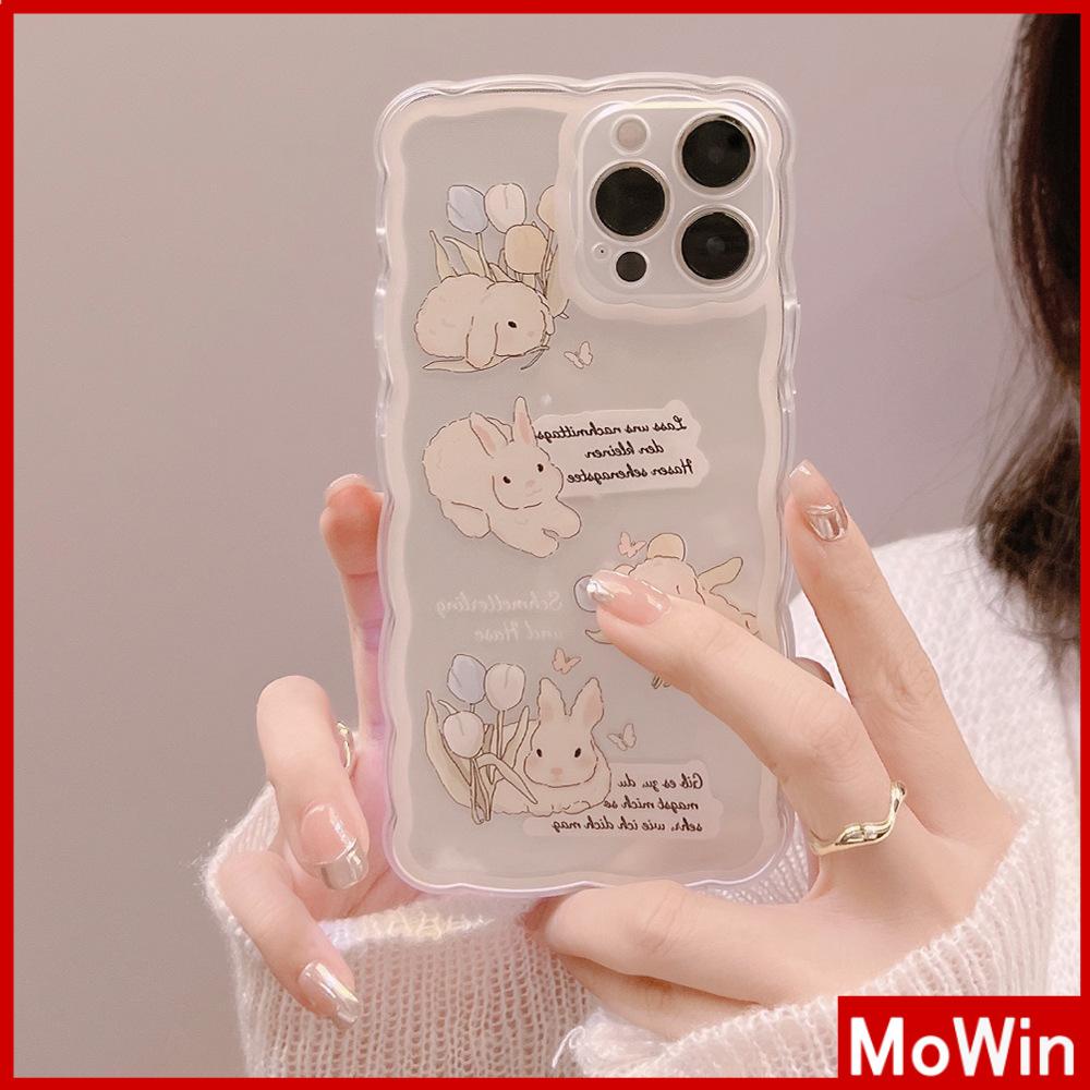 Ốp Điện Thoại Silicon Mềm Hình Thỏ Chống Trượt Chống Sốc Cho iPhone 13 Pro Max 12 Pro Max iPhone 11 7Plus