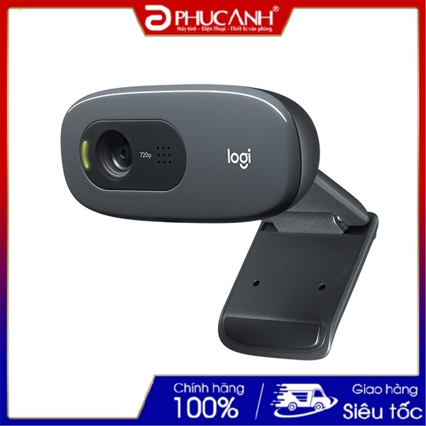 [Giá rẻ vô địch]Webcam Logitech C270 720p có mic dùng cho livestream, dạy và học Online (Hàng chính hãng, bảo hành 24T)