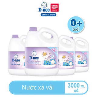 Deal hời  Combo 4 Nước xả vải D-nee 3000 ML. - Night Wash