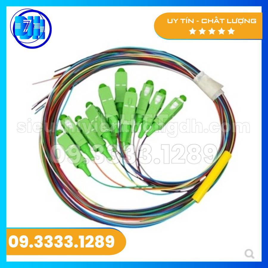 Dây hàn quang PIGTAIL 12 màu SC/APC 1.5m độ bền cao linh hoạt