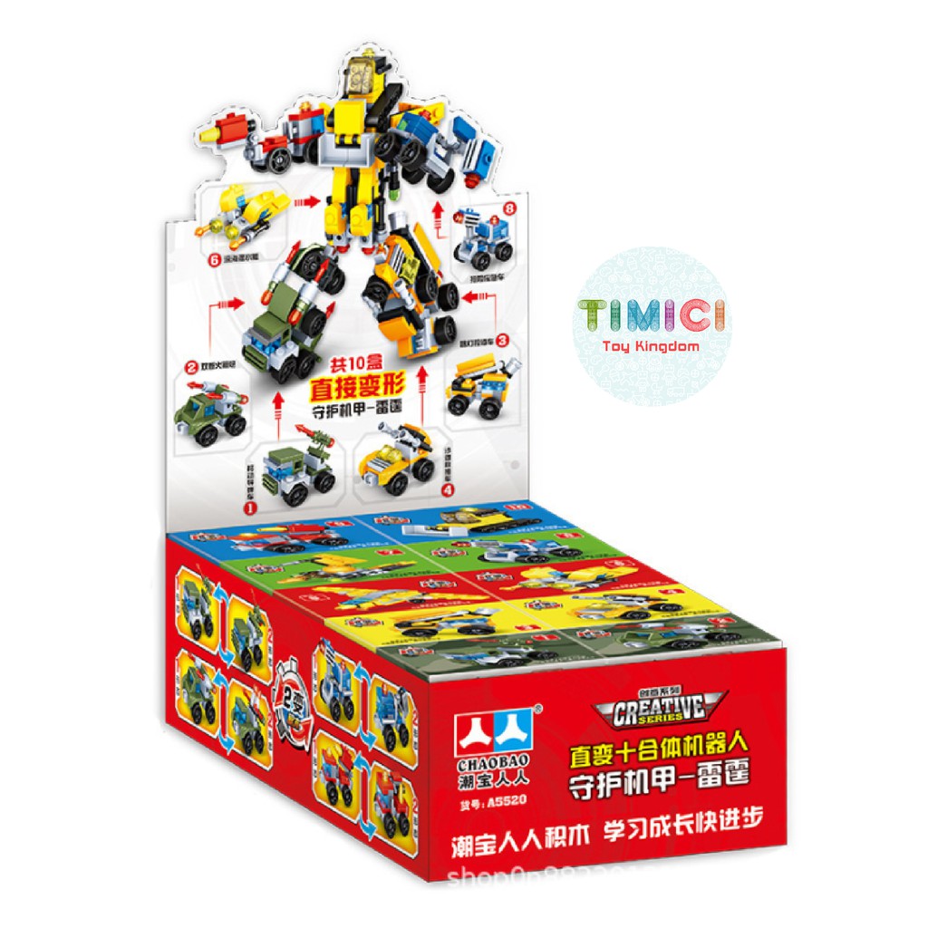 [LG030]Đồ chơi lego shopee xếp hình TRANSFORMATION ROBOT  mini &quot;10IN 1&quot; cho bé giá rẻ