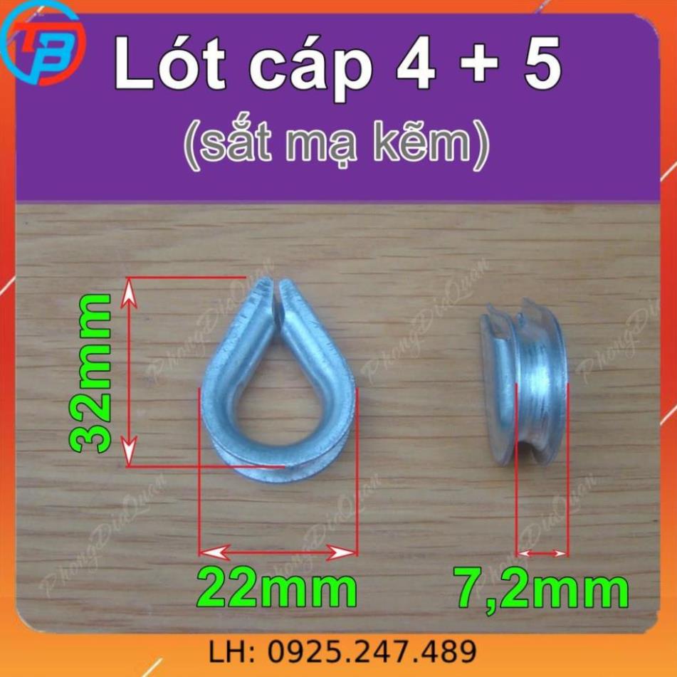 Khuyên lót cáp, bẹn cáp (bằng sắt hoặc inox 304) CÁP THÉP Thái Bình Vina