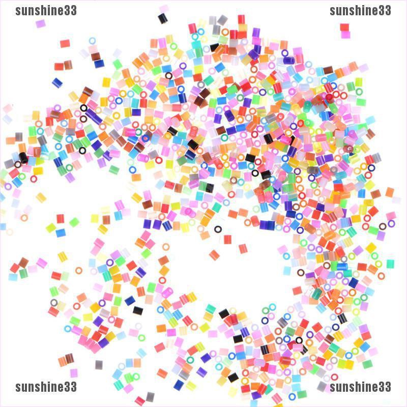 【COD•suns】1000pcs/Set DIY 2.6mm Mixed Colours HAMA/PERLER Beads for GREAT Kids