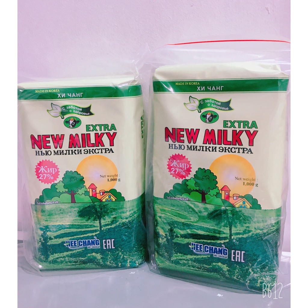 Combo 2 Kg ( 2 túi) sữa béo nga newmilky chính hãng