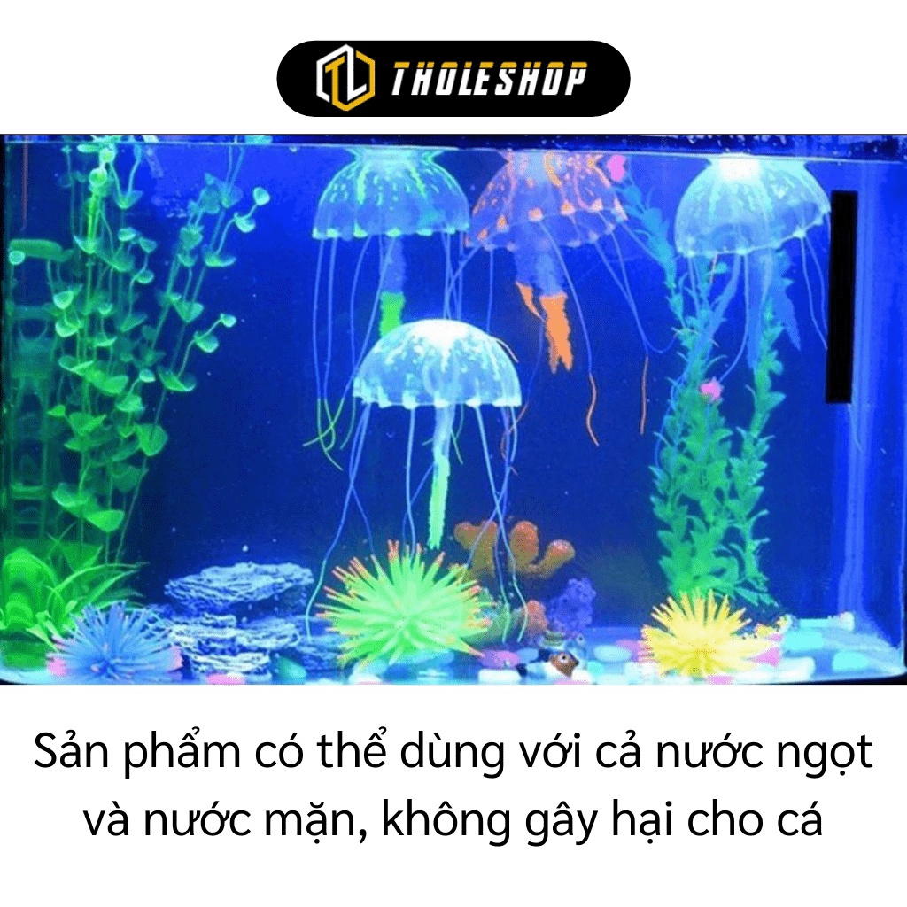 GIÁ SỈ Sứa giả bỏ hồ cá bằng silicon và bột huỳnh quang phát sáng cực kỳ đẹp mắt 4942