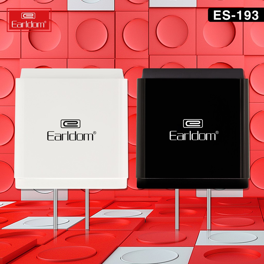 Bộ củ sạc và cáp sạc Earldom ES-193 hỗ trợ sạc nhanh cho Iphone, Xiaomi, Samsung