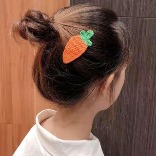 Kẹp tóc len hoa quả