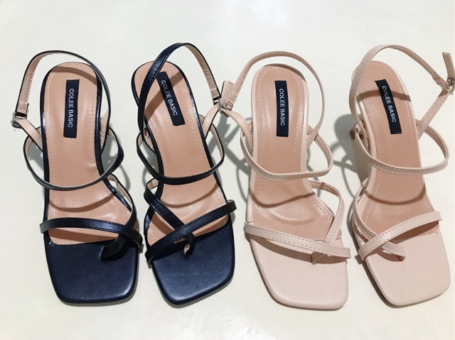 Sandal quai mảnh gót nhọn cao 7p mã S94