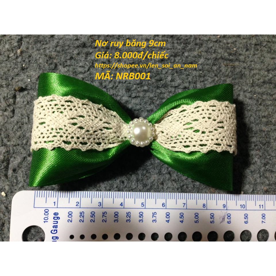Nợ Lụa Ruy Băng Ren 9cm - Nơ trang trí - Phụ Kiện Thủ Công Handmade