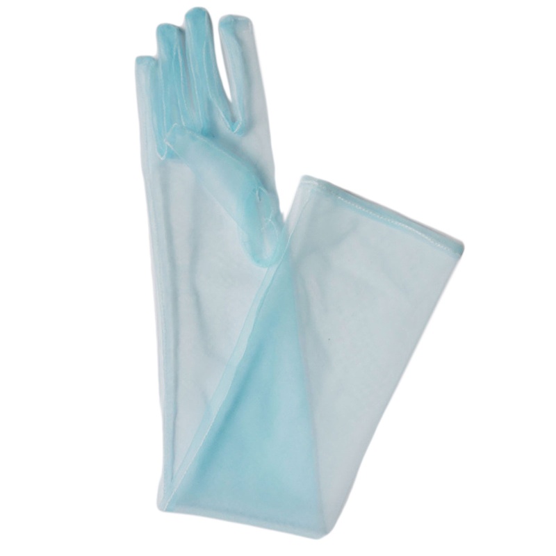 Găng Tay Vải Tuyn 55cm Thời Trang Cho Cô Dâu